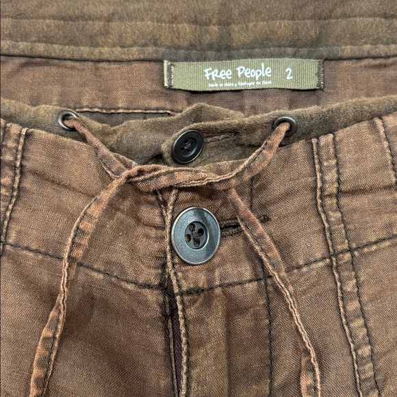 Free People Brown Drawstring Pants - Picture 3 of 12